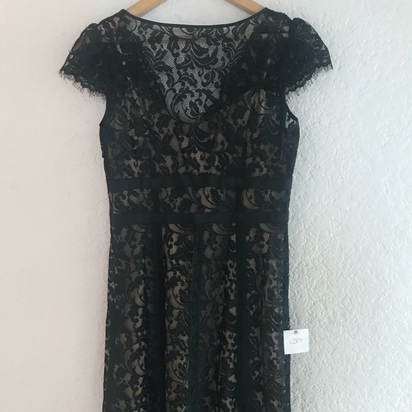 Ann Taylor Black Lace Dress - Picture 2 of 3